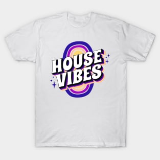 HOUSE MUSIC - House Vibes (Blue/purple/sand) T-Shirt